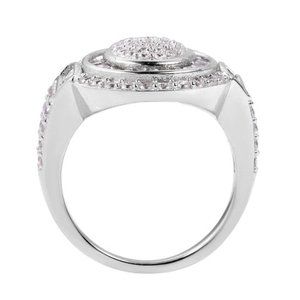 2.14 ctw White Topaz Ring in .925 Silver | SZ 6